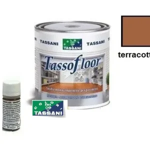 Smalto all‘acqua per pavimenti 750 ml tassofloor TASSANI terracotta 1513+1651 Flitsaanbieding